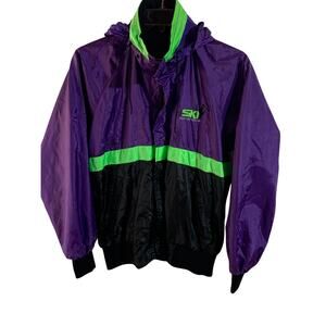 MAYA waterproof Ski Breckinridge neon jacket weatherproof M hooded